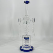 Load image into Gallery viewer, 18 Inch Lookah Glass Twisted Recycler with Multiple Chamber Pipe |  Big Bong
