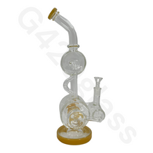 Load image into Gallery viewer, 15 Inch LOOKAH Transparency Water Pipe | Glass Bong
