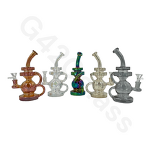Load image into Gallery viewer, Electroplate Recycler Smoking Glass Glass Bongs
