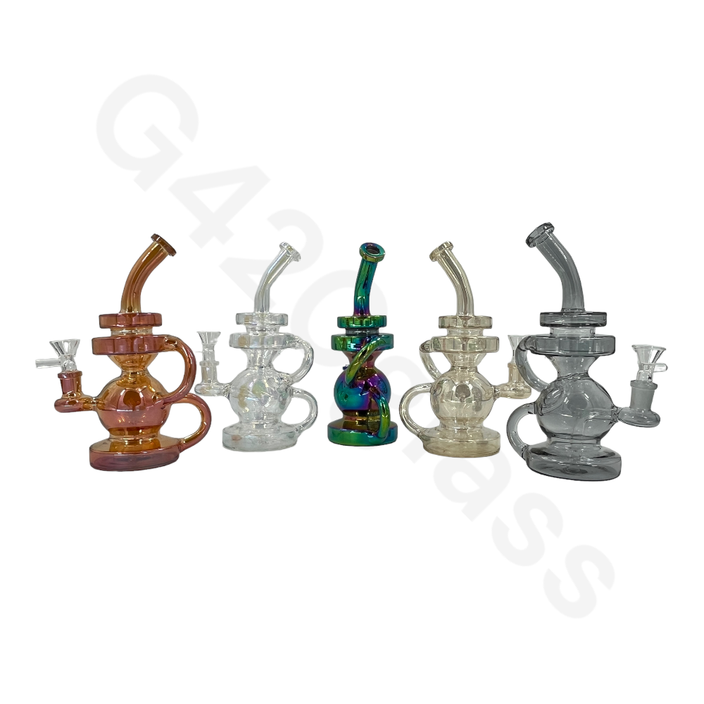 Electroplate Recycler Smoking Glass Glass Bongs