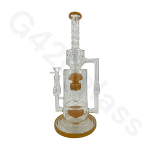 13 Inch Heavy Duty Jelly Fish Water Pipe Mini Bubbler Glass Bongs Oil Rigs