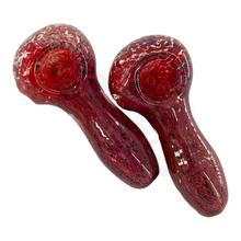Load image into Gallery viewer, 3 1/2 Inch Fancy Frits Glass Spoon Pipe | G420 Glass Hand Pipe
