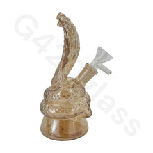 Load image into Gallery viewer, 6 Inch Electroplate Snake Style Water Pipe Mini Bubbler Bongs
