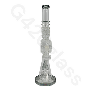 17.3 Inch LOOKAH Conical Megacomplex Glass Bong | Water Pipes