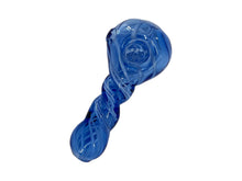 Load image into Gallery viewer, 4 1/4 Inch Colorful Twisted Line Style Hand Pipe with Built-in Honeycomb Screens Variety Colors | Head Spoon Pipe
