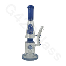 Load image into Gallery viewer, M Blue glass water pipes
