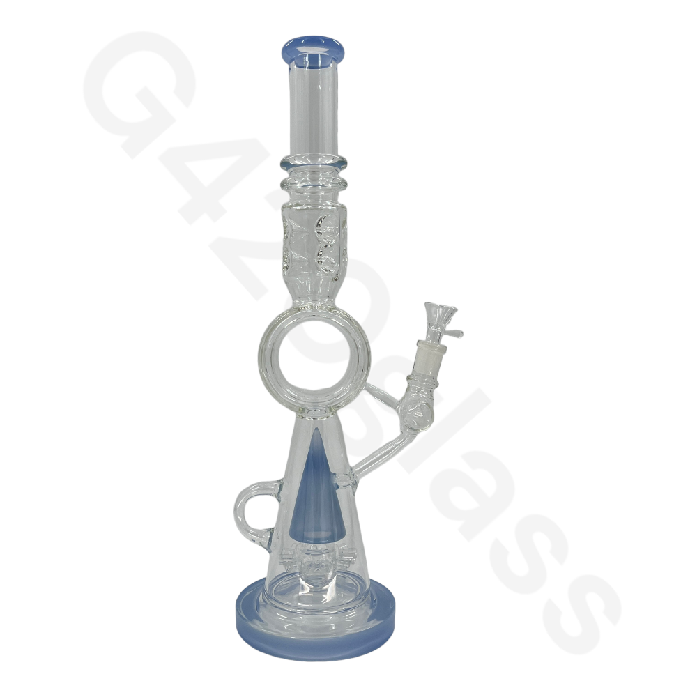 17.3 Inch LOOKAH Conical Megacomplex Glass Bong | Water Pipes