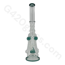 Load image into Gallery viewer, 21 Inch The LOOKAH Glass Monster Quad Pipe | Bongs
