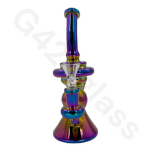 Load image into Gallery viewer, Rainbow Glass Smoking Pipes Hookah Pipe Oil Rigs
