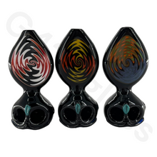 Load image into Gallery viewer, 4 Inch Unique Owl Style Head Hand Pipe | Double Air Hole Smoking Spoon Pipe
