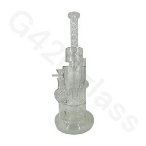13 Inch Heavy Duty Jelly Fish Water Pipe Mini Bubbler Glass Bongs Oil Rigs