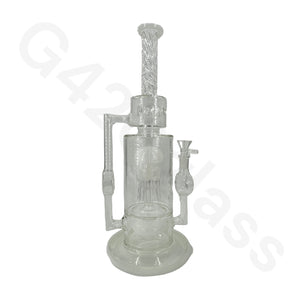 13 Inch Heavy Duty Jelly Fish Water Pipe Mini Bubbler Glass Bongs Oil Rigs