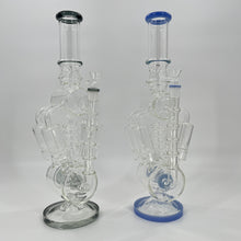 Load image into Gallery viewer, 18 Inch LOOKAH Quad Honeycomb Perc Recycler Water Pipe | Glass Bong
