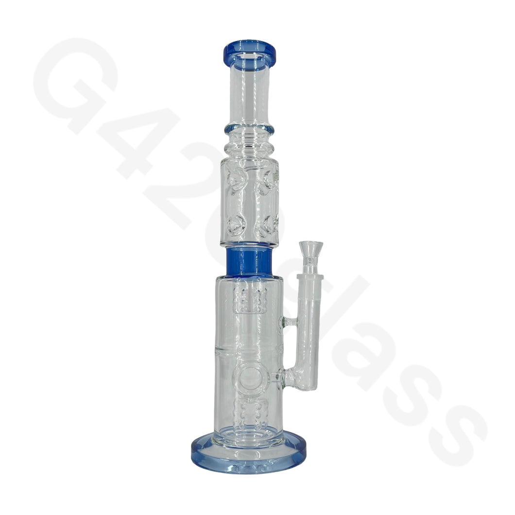 18 Inch Lookah Glass Monster Triple Chamber Pipe |  Big Bong