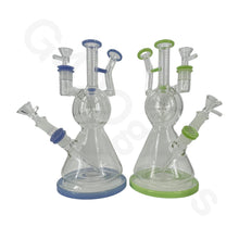 Load image into Gallery viewer, 11 Inch Statue of Liberty Water Pipe Hookah Glass Bongs Oil Rigs
