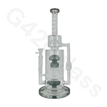Load image into Gallery viewer, Teal bong glass
