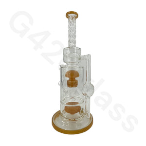 13 Inch Heavy Duty Jelly Fish Water Pipe Mini Bubbler Glass Bongs Oil Rigs