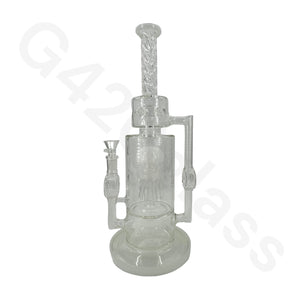 13 Inch Heavy Duty Jelly Fish Water Pipe Mini Bubbler Glass Bongs Oil Rigs