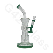 Load image into Gallery viewer, 12 Inch Complicated Water Pipe Recycler Hookah Glass Bongs Oil Rigs Multi Filter Bong
