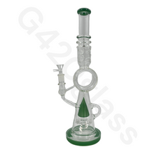 Load image into Gallery viewer, 17.3 Inch LOOKAH Conical Megacomplex Glass Bong | Water Pipes
