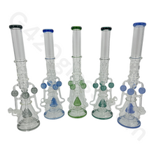 Load image into Gallery viewer, 21 Inch The LOOKAH Glass Monster Quad Pipe | Bongs
