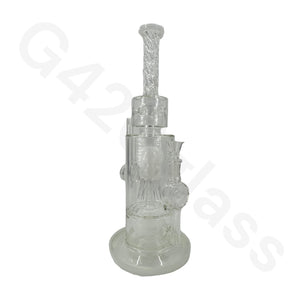 13 Inch Heavy Duty Jelly Fish Water Pipe Mini Bubbler Glass Bongs Oil Rigs
