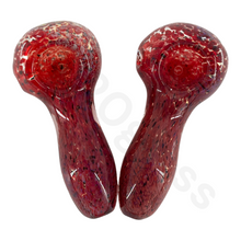 Load image into Gallery viewer, 3 1/2 Inch Fancy Frits Glass Spoon Pipe | G420 Glass Hand Pipe
