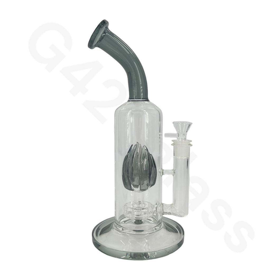 11 Inch Flower Bud Water Pipe Hookah Glass Bongs Oil Rigs