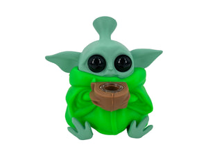 Gorgeous Green blue Yoda Pipe