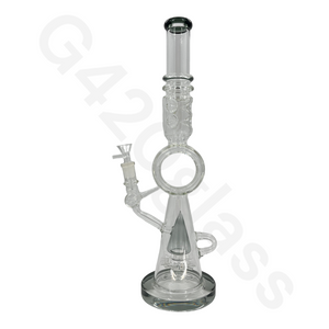 17.3 Inch LOOKAH Conical Megacomplex Glass Bong | Water Pipes