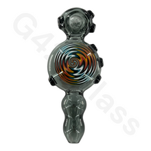 Load image into Gallery viewer, 5 Inch Snail Style Hand Pipe with Colorful Pattern | Built-in Honeycomb Screens
