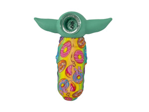 Gorgeous Baby Yoda Silicone Pipe Glass Bowl Star Wars Collectable Variety Patterned Color