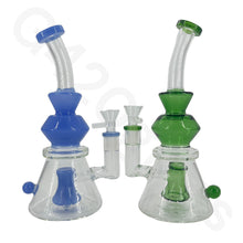Load image into Gallery viewer, 9 Inch Water Pipe Glass Bongs Oil Rigs Multi Filter Bong Hookah Pipe
