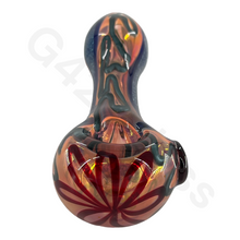 Load image into Gallery viewer, 5 Inch Colorful Swirl Hand Pipe with Dichroic | Head Spoon Pipe
