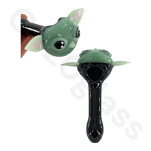 Load image into Gallery viewer, 5 Inch Heavy Duty Yoda Glass Hand Pipes | Spoon Pipe
