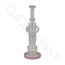 Load image into Gallery viewer, 12 Inch Recycler Hookah Glass Bongs Oil Rigs Multi Filter Bong
