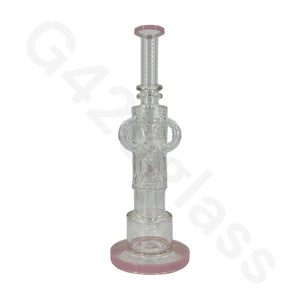 12 Inch Recycler Hookah Glass Bongs Oil Rigs Multi Filter Bong