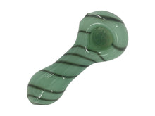 Load image into Gallery viewer, 4 1/4 Inch Solid Pipe 7 Holes with Colorful Twisted Line Style Hand Pipe with Built-in Honeycomb Screen | Head Spoon Pipe
