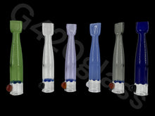 Load image into Gallery viewer, Bowling Chillum One Hitter Glass Chillum Pipe
