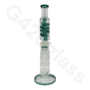Teal Honeycomb Pipe