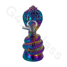 Load image into Gallery viewer, 6 Inch Electroplate Snake Style Water Pipe Mini Bubbler Bongs
