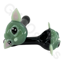 Load image into Gallery viewer, 5 Inch Heavy Duty Yoda Glass Hand Pipes | Spoon Pipe
