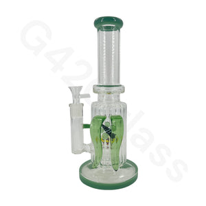 11 Inch Wonder Land FlowerWater Pipe Mini Bubbler Glass Bongs Oil Rigs
