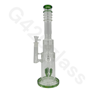 18 Inch Lookah Glass Monster Triple Chamber Pipe |  Big Bong
