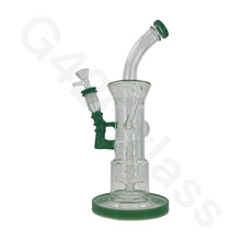 Load image into Gallery viewer, 12 Inch Complicated Water Pipe Recycler Hookah Glass Bongs Oil Rigs Multi Filter Bong
