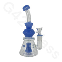 Load image into Gallery viewer, 9 Inch Water Pipe Glass Bongs Oil Rigs Multi Filter Bong Hookah Pipe
