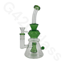 Load image into Gallery viewer, G420 glass green pipe
