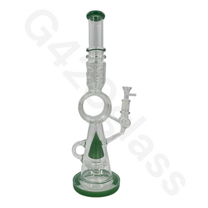17.3 Inch LOOKAH Conical Megacomplex Glass Bong | Water Pipes