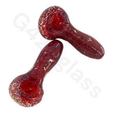 Load image into Gallery viewer, 3 1/2 Inch Fancy Frits Glass Spoon Pipe | G420 Glass Hand Pipe
