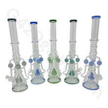 Load image into Gallery viewer, 21 Inch The LOOKAH Glass Monster Quad Pipe | Bongs
